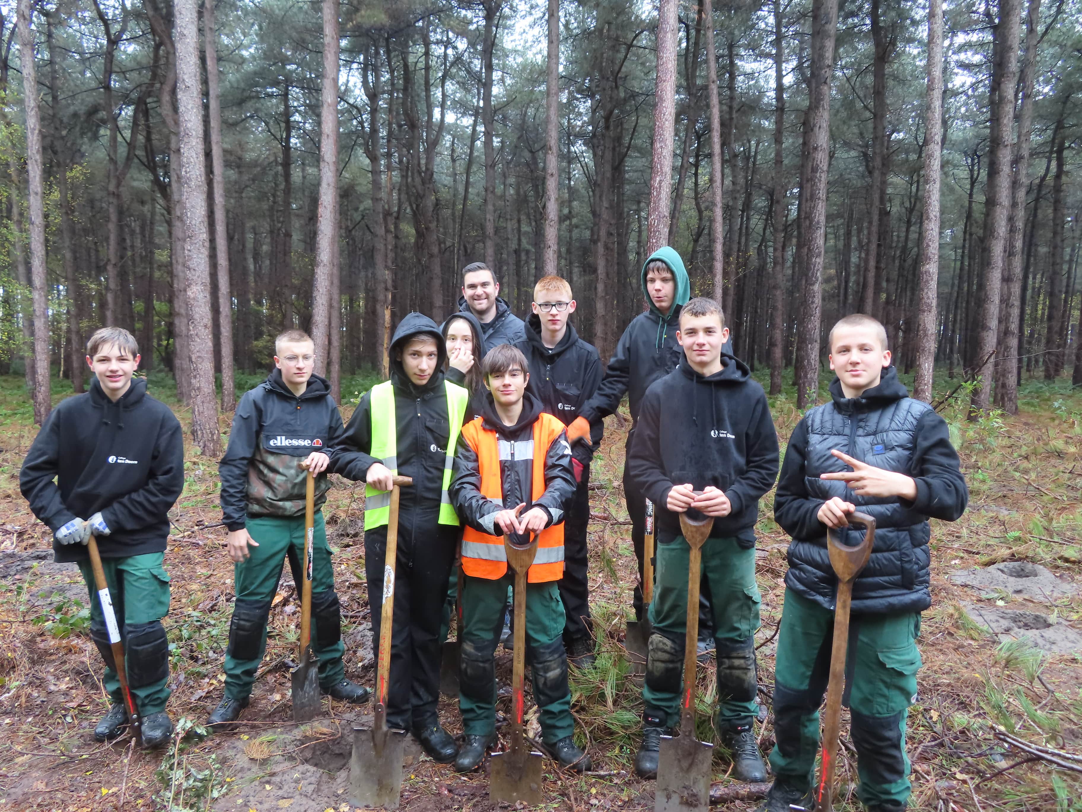 boomplantactie natuurpunt practicum Waaibos 